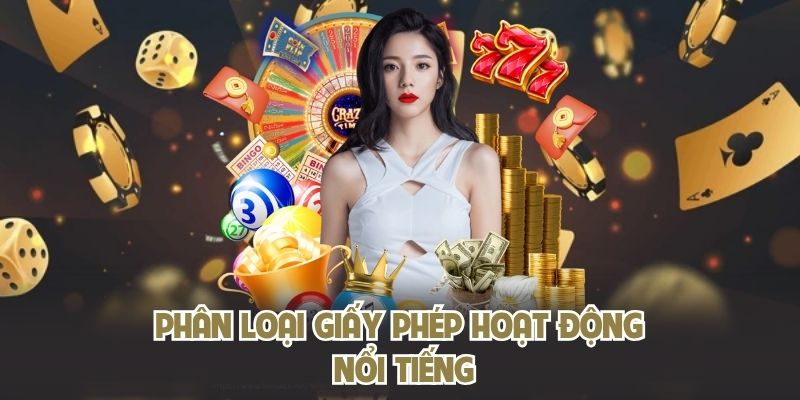 Phân loại giấy phép hoạt động nổi tiếng